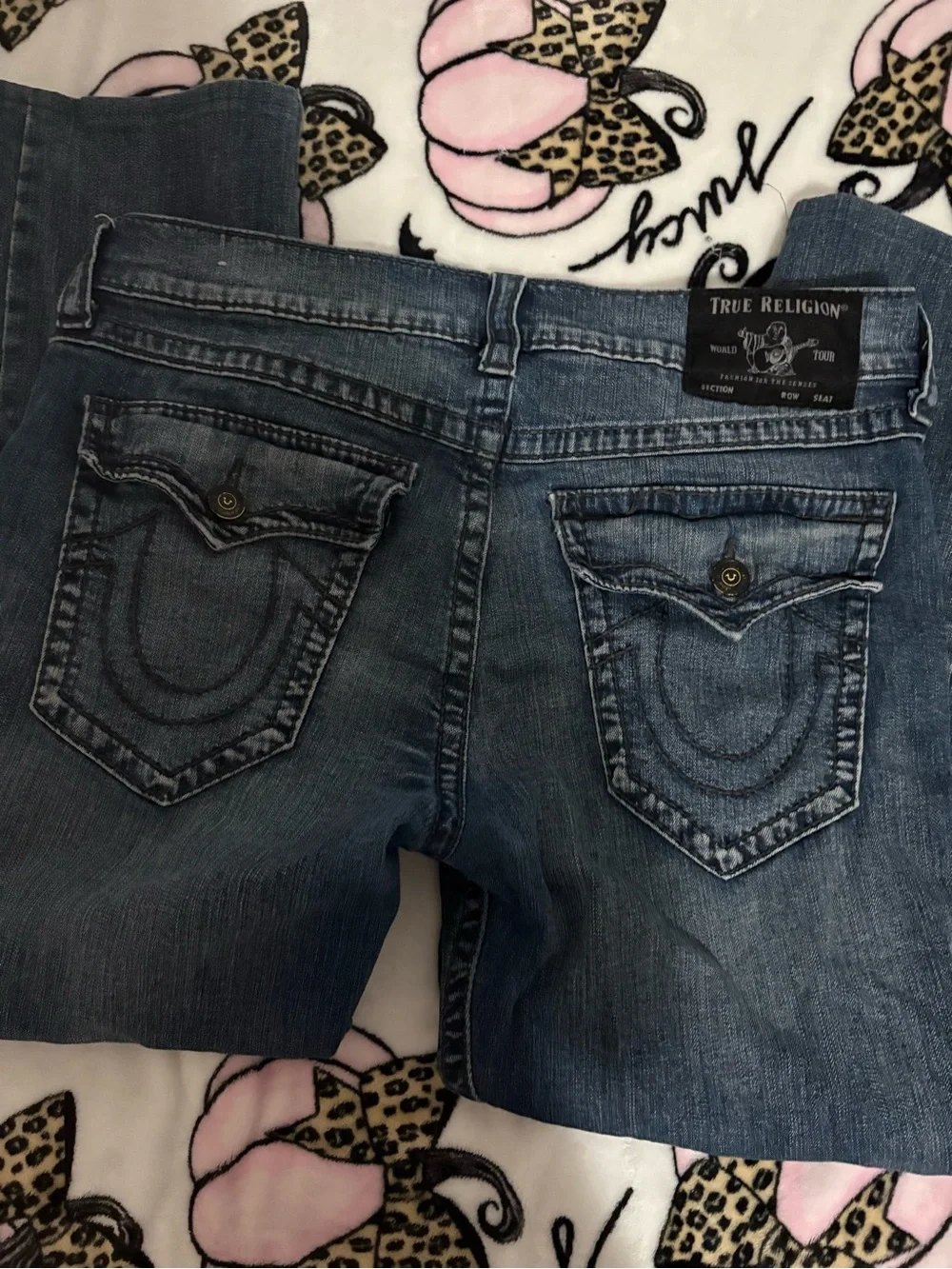 True Religion Men’s Ricky Relaxed Straight Demin Jeans